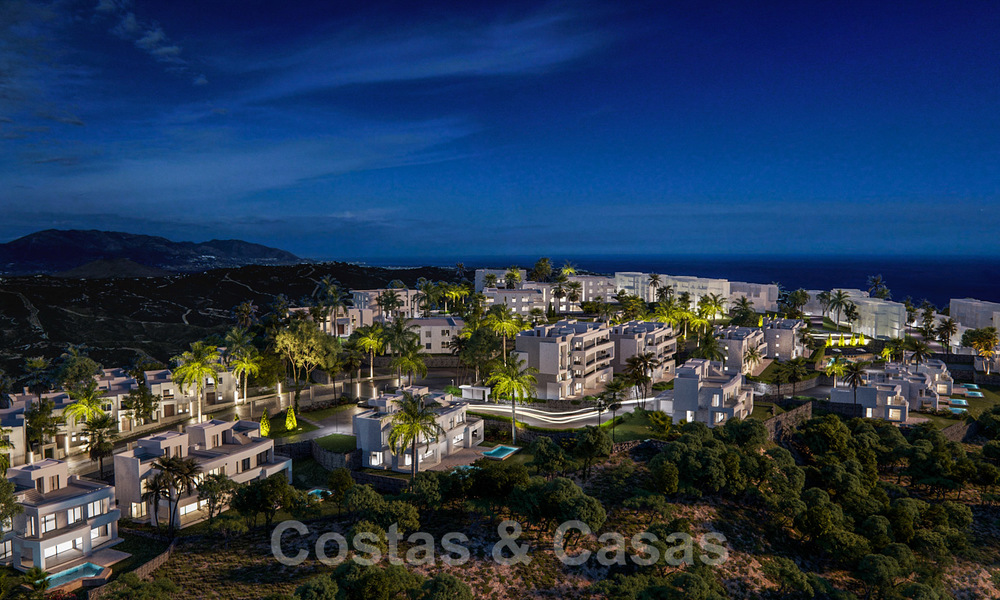 Nieuwe luxueuze appartementen direct aan de golfbaan te koop, met prachtig zee- en golfzicht, Oost-Marbella 22183