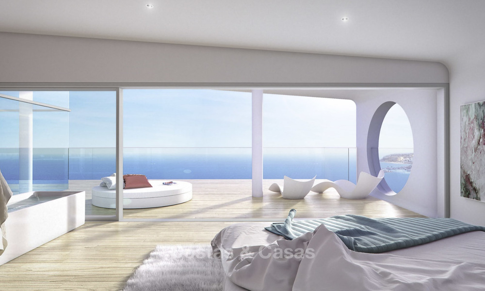 Laatste beschikbare nieuwe penthouse in een hedendaags luxe complex te koop, met spectaculair zeezicht in Benalmadena 16755