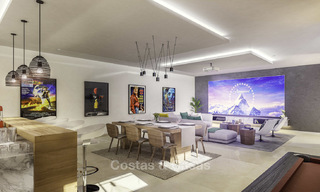 Aantrekkelijke nieuwe moderne luxe villa's met spectaculair zeezicht te koop, in een golfresort in Estepona 16694 