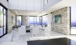 Oogstrelende modern-hedendaagse luxe villa met zeezicht te koop in een vooraanstaand golfresort, Mijas, Costa del Sol 16356 