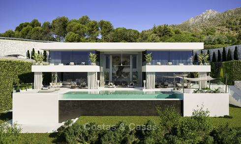 Uitzonderlijke, avant-gardistische luxe villa met adembenemend zeezicht te koop, Benahavis - Marbella 16363
