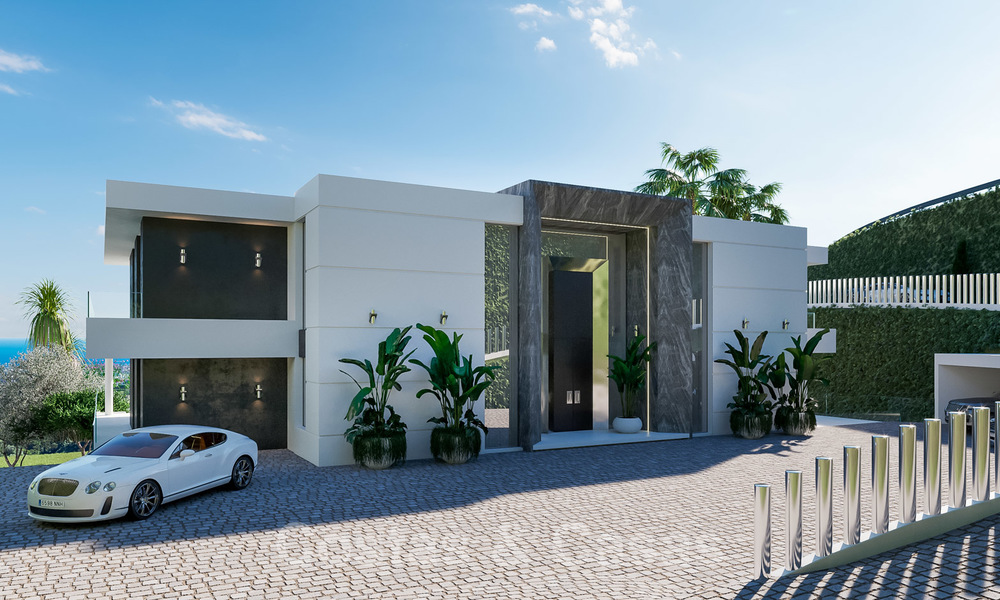 Uitzonderlijke, avant-gardistische luxe villa met adembenemend zeezicht te koop, Benahavis - Marbella 20717