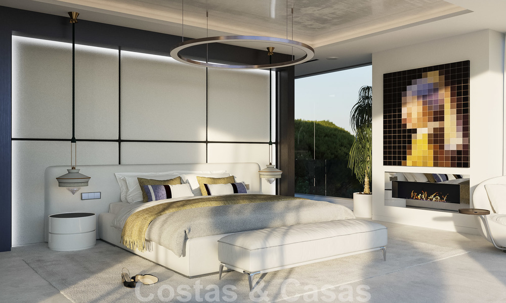 Uitzonderlijke, avant-gardistische luxe villa met adembenemend zeezicht te koop, Benahavis - Marbella 20718