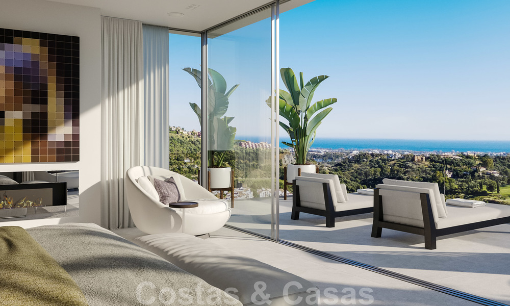 Uitzonderlijke, avant-gardistische luxe villa met adembenemend zeezicht te koop, Benahavis - Marbella 20719