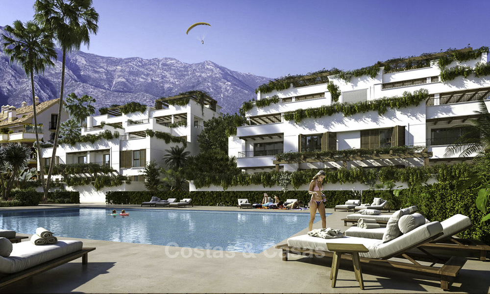 Nieuwe moderne luxe appartementen en penthouses te koop op de Golden Mile in Marbella. Opgeleverd. 17215