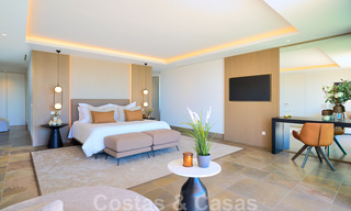 Spectaculaire eigentijdse luxe villa te koop, met prachtig zeezicht en een eerstelijns frontlinie golf positie in Benahavis - Marbella 36669 