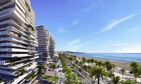 Nieuwe moderne luxe appartementen in een iconisch complex te koop, direct aan de strandboulevard van Malaga stad 18377