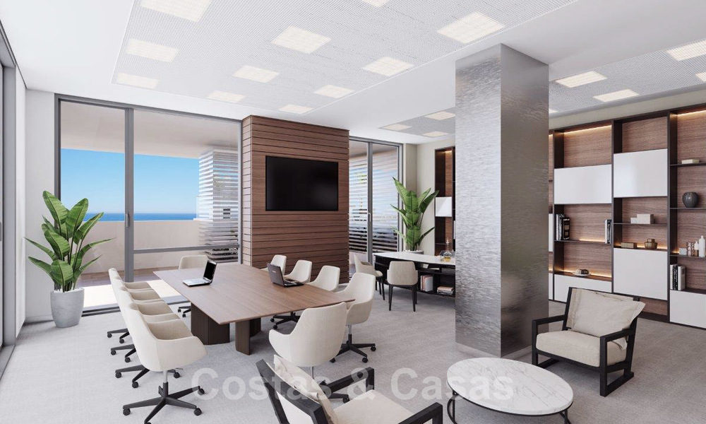 Nieuwe moderne luxe appartementen in een iconisch complex te koop, direct aan de strandboulevard van Malaga stad 20403