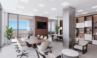 Nieuwe moderne luxe appartementen in een iconisch complex te koop, direct aan de strandboulevard van Malaga stad 20403 
