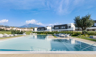 Moderne nieuwe halfvrijstaande villa's met privétuin te koop in Marbella´s Gouden driekhoek van Marbella - Benahavis - Estepona 802399 