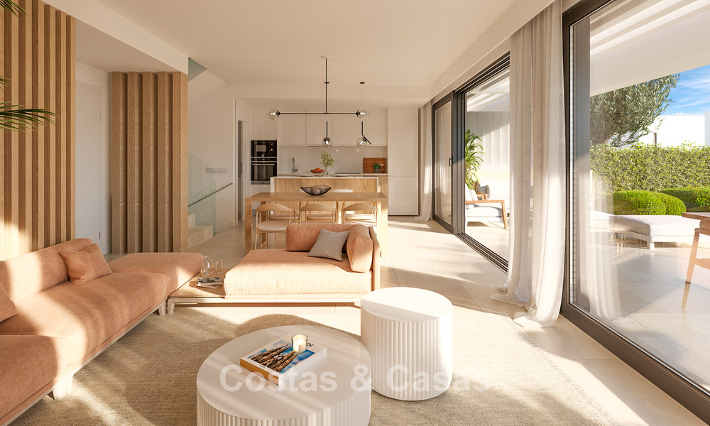 Moderne nieuwe halfvrijstaande villa's met privétuin te koop in Marbella´s Gouden driekhoek van Marbella - Benahavis - Estepona 802406