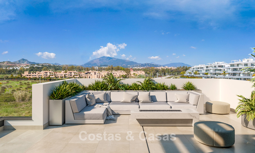 Moderne nieuwe halfvrijstaande villa's met privétuin te koop in Marbella´s Gouden driekhoek van Marbella - Benahavis - Estepona 802408