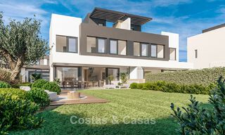 Moderne nieuwe halfvrijstaande villa's met privétuin te koop in Marbella´s Gouden driekhoek van Marbella - Benahavis - Estepona 802410 