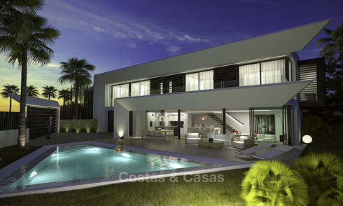 Primeur! Nieuwe hedendaagse luxe villa's met panoramisch zeezicht te koop in Oost Marbella 19321