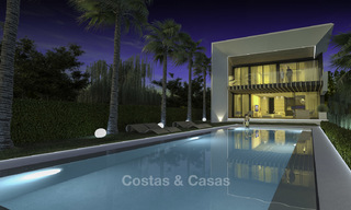 Nieuwe hedendaagse luxe villa's met panoramisch zeezicht te koop in Oost Marbella 19326 