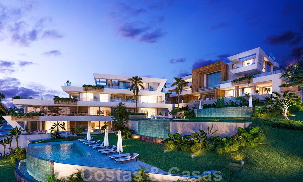 Nieuwe moderne luxe appartementen met prachtig zeezicht te koop, direct aan de golfbaan in Oost Marbella 19936