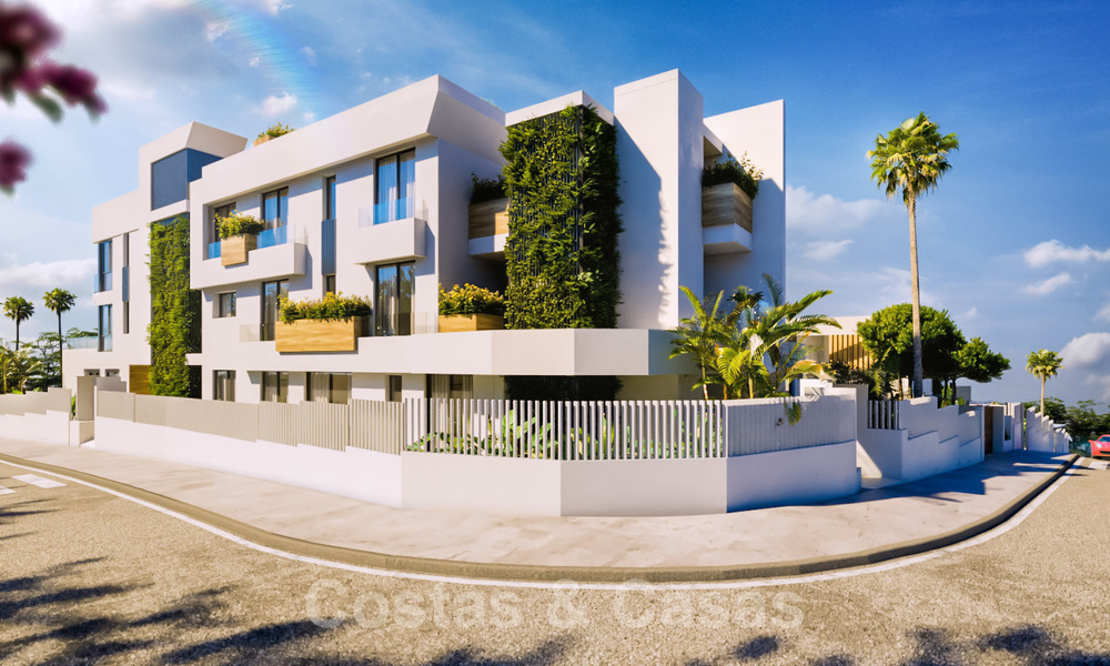 Nieuwe moderne luxe appartementen met prachtig zeezicht te koop, direct aan de golfbaan in Oost Marbella 19941