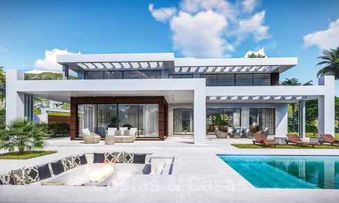 Off plan, te renoveren moderne luxe villa in een exclusieve woonwijk te koop, Oost Marbella 19952