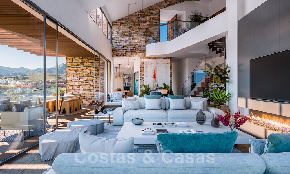 Prachtige kavel voor nieuwbouw villa projecten met goedgekeurde bouwvergunning en panoramisch zeezicht te koop in Elviria, Oost Marbella 36431