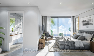 Fonkelnieuwe moderne luxe villa met zeezicht te koop, op een steenworp van het strand, Estepona 20682 