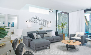 Gloednieuwe moderne half vrijstaande villa's met oogstrelend zeezicht te koop, Oost Marbella 20579 