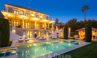 Statige, volledig gerenoveerde klassieke villa met zeezicht te koop, Sierra Blanca, Marbella 21045 