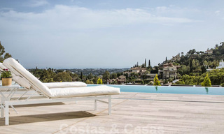 Te koop: instapklare nieuwe moderne villa met panoramisch uitzicht in een gegeerde urbanisatie in Benahavis - Marbella 21272 