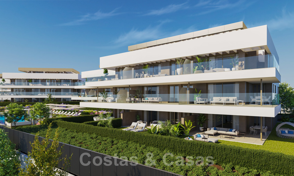 Nieuwe moderne luxe appartementen met zeezicht te koop op de New Golden Mile, tussen Marbella en Estepona 21546