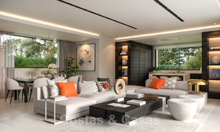 Fantastische nieuwe eigentijdse villa met zeezicht te koop, naast een prestigieus golfresort in Benahavis - Marbella 22075 