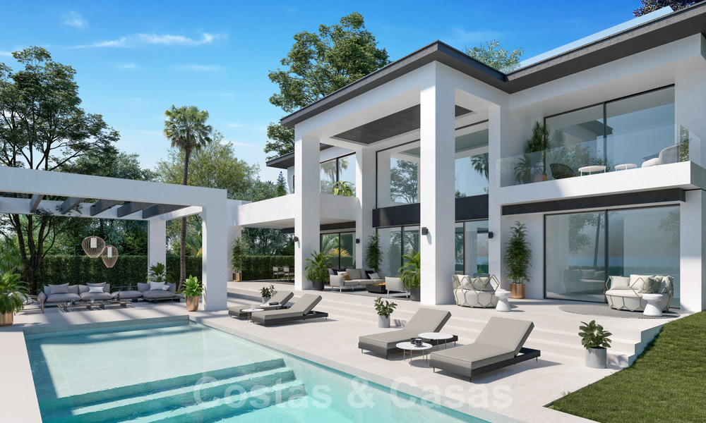 Drie exclusieve moderne luxe villa's te koop, op een steenworp van het strand en voorzieningen, San Pedro - Puerto Banus, Marbella 22288