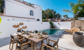 Prachtig gerenoveerde halfvrijstaande villa in Ibiza stijl te koop, op loopafstand van het strand en centrum van San Pedro - Marbella 23380 