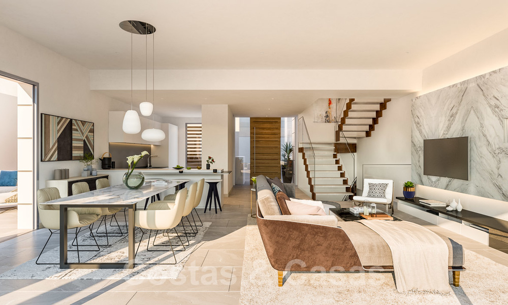 Instapklare, moderne mondaine woningen te koop, vlak bij de golfbaan en het centrum van San Pedro in Marbella 23633