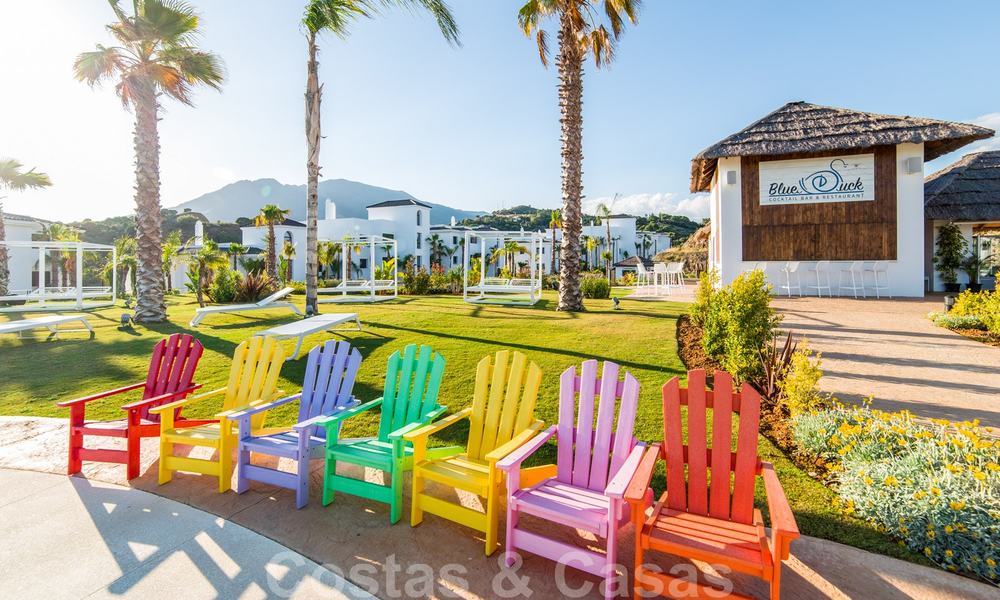 Elegante, nieuwe moderne appartementen met panoramisch berg- en zeezicht te koop in de heuvels van Estepona 24373
