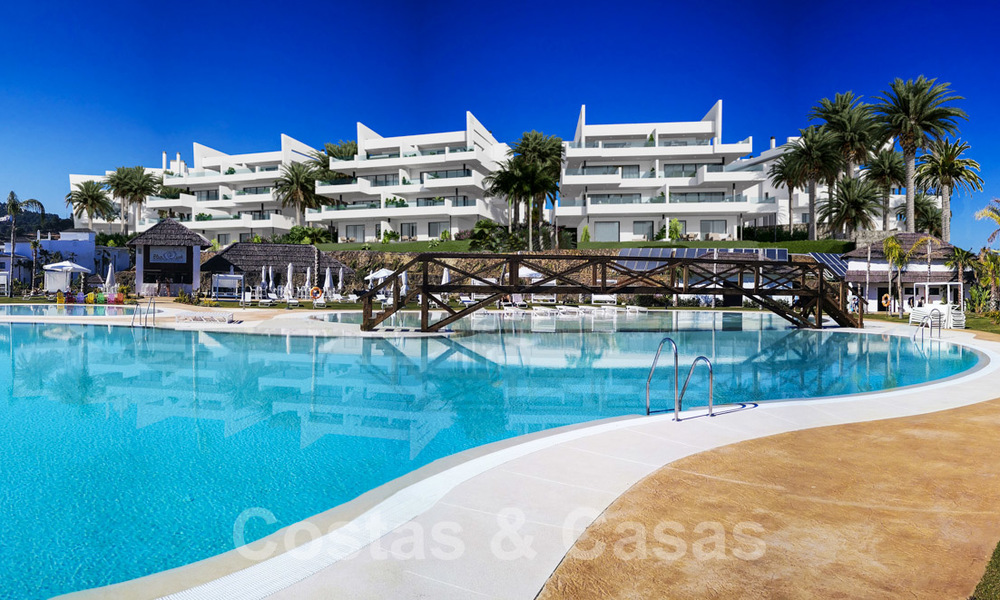 Elegante, nieuwe moderne appartementen met panoramisch berg- en zeezicht te koop in de heuvels van Estepona 24391