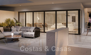 Elegante, nieuwe moderne appartementen met panoramisch berg- en zeezicht te koop in de heuvels van Estepona 24393 
