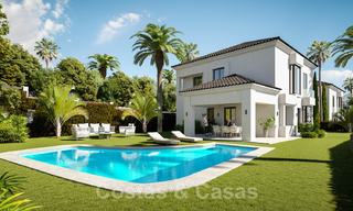 Villa's in mediterrane stijl en half vrijstaande villa's met uitzicht op zee en golf in Elviria, Marbella 24401 