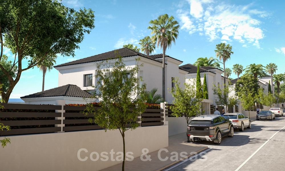 Villa's in mediterrane stijl en half vrijstaande villa's met uitzicht op zee en golf in Elviria, Marbella 24402