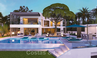 Unieke, eigentijdse strand villa te koop met prachtig uitzicht op zee in Oost-Marbella 24744 