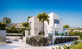 Moderne ecologische villa te koop met golfzicht in exclusieve woonwijk nabij Golf Valley in Nueva Andalucia, Marbella 24959 