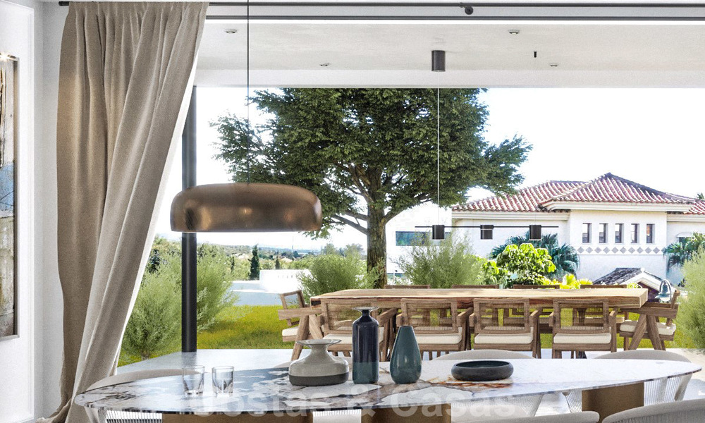 Moderne ecologische villa te koop met golfzicht in exclusieve woonwijk nabij Golf Valley in Nueva Andalucia, Marbella 24961
