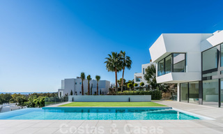 Nieuwe indrukwekkende hedendaagse luxe villa te koop met prachtig golf- en zeezicht in Marbella - Benahavis 25796 