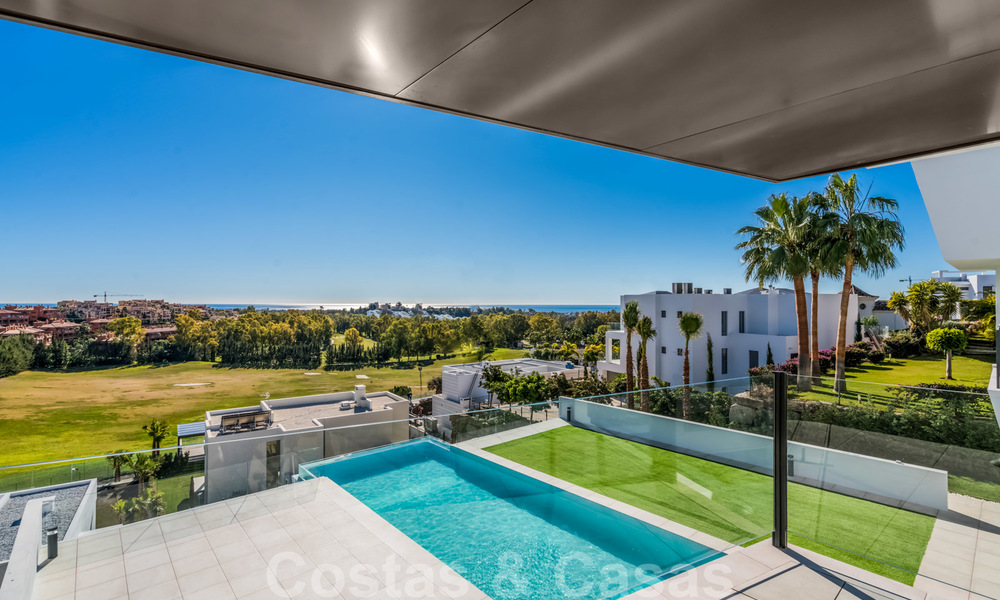 Nieuwe indrukwekkende hedendaagse luxe villa te koop met prachtig golf- en zeezicht in Marbella - Benahavis 25797
