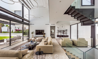 Nieuwe indrukwekkende hedendaagse luxe villa te koop met prachtig golf- en zeezicht in Marbella - Benahavis 25806 