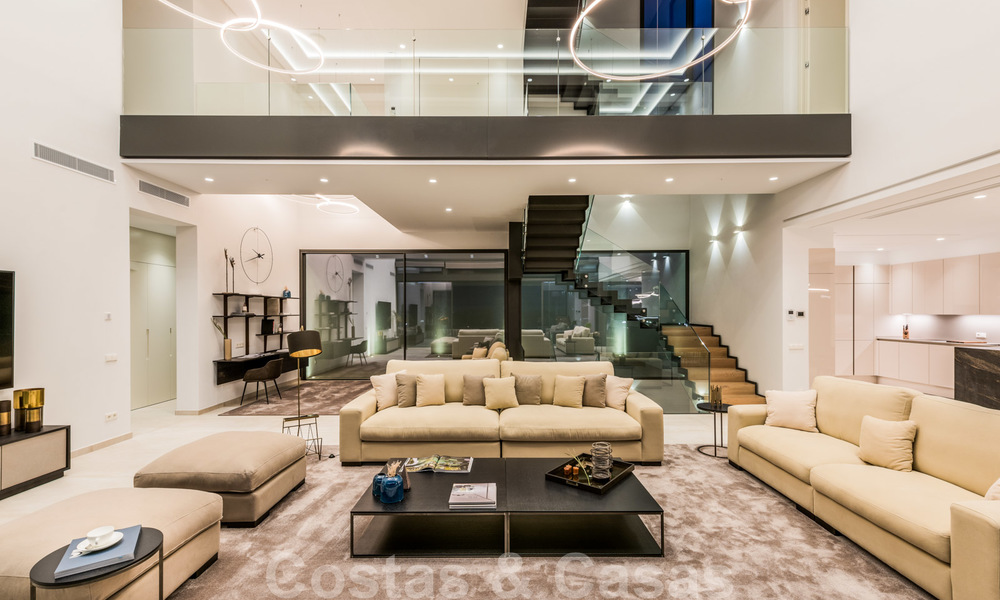 Nieuwe indrukwekkende hedendaagse luxe villa te koop met prachtig golf- en zeezicht in Marbella - Benahavis 25816