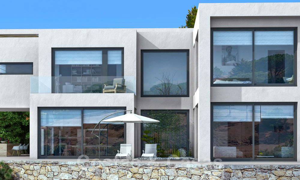 Luxe nieuwbouw villa in modern stijl te koop met panoramisch berg- en zeezicht in de prestigieuze wijk Valtocado in Mijas, Costa del Sol 25942