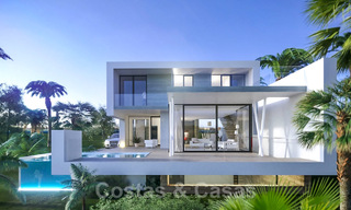Moderne eigentijdse villa´s in aanbouw te koop, direct aan de golfbaan gelegen in Marbella - Estepona 25978 