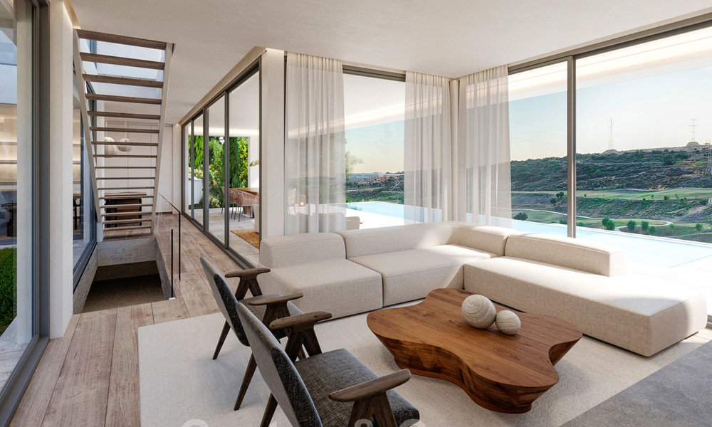 Bouwgrond + project te koop voor een eigentijdse nieuwe villa, eerstelijnsgolf in Estepona 26284