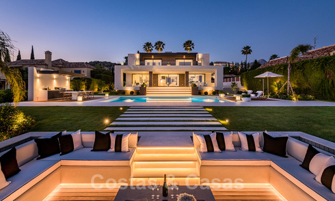 Spectaculaire moderne designer villa te koop, eerstelijns golf in Nueva Andalucia, Marbella 27183