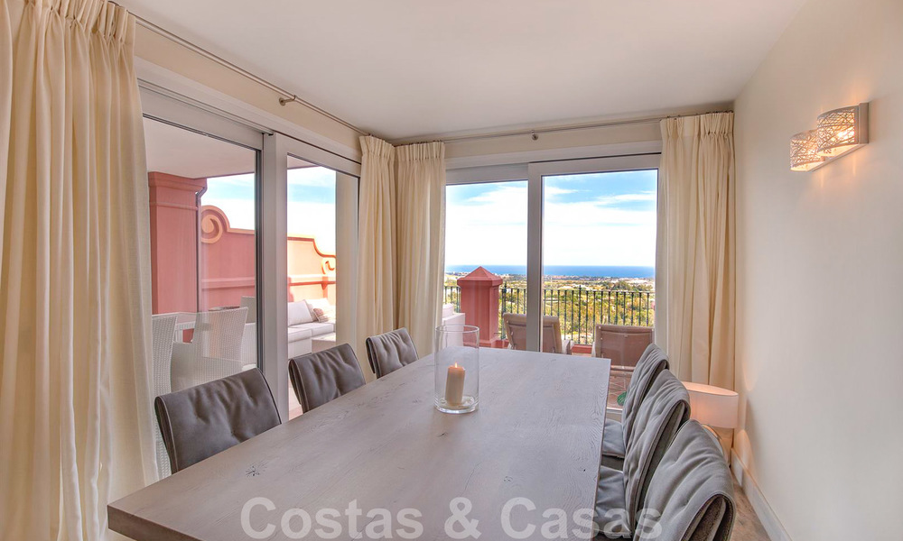 Luxe penthouse appartement met panoramisch uitzicht over de hele kust te koop, dicht bij voorzieningen en golf, Benahavis – Marbella 27506