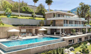 Turn-key nieuwe moderne villa’s met spectaculair uitzicht op de golf, het meer, bergen en de Middellandse Zee tot aan Afrika, in een gated golfresort te koop in Benahavis - Marbella 32407 